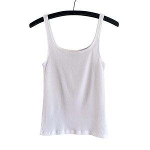 Scotch & Soda White Ribbed Tank Top